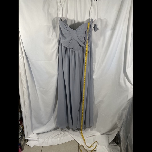 NEW Social Bridesmaids [ 14 ] Strapless Georgette‎ '8159' A-Line Gown - Picture 5 of 12